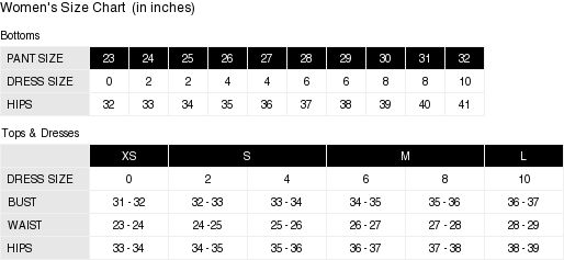 ag jeans size chart